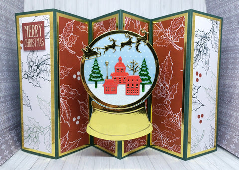 Inlovearts Christmas Scenery Crysal Ball Cutting Dies