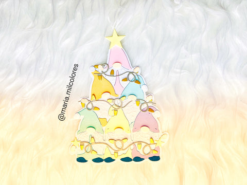 Inlovearts Christmas Stacked Gnome Cutting Dies