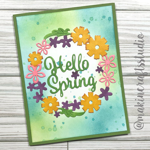 Inlovearts Flower Round Frame Cutting Dies