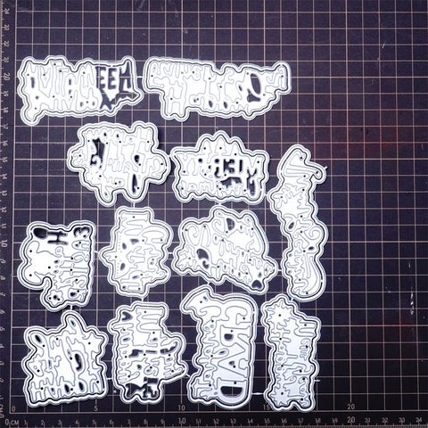 Inlovearts Holiday Words Set Cutting Dies