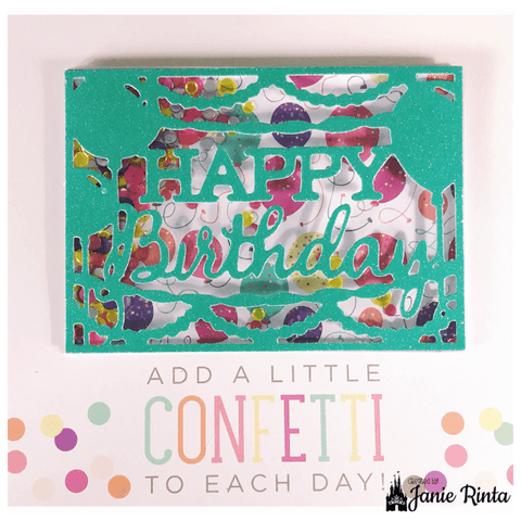 Inlovearts Birthday Balloon Background Board Cutting Dies