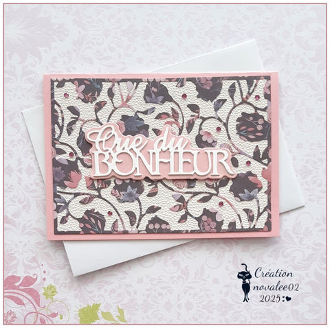 Inlovearts Que du BONHEUR Cutting Dies