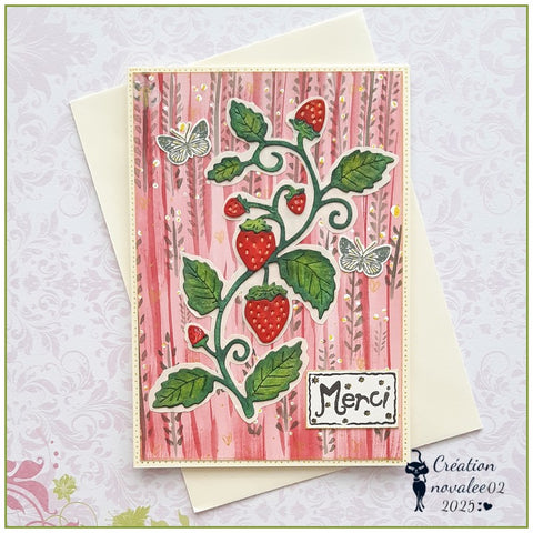 Inlovearts Strawberry Vines Cutting Dies