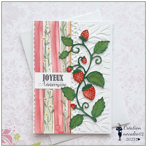 Inlovearts Strawberry Vines Cutting Dies