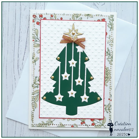 Inlovearts Christmas Tree Hanging Stars Cutting Dies