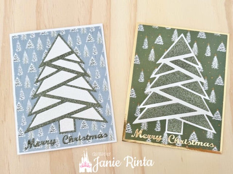 Inlovearts Separated Christmas Tree Cutting Dies