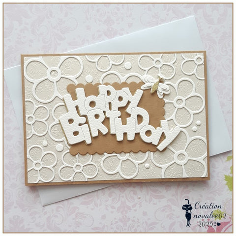 Inlovearts HAPPY BIRTHDAY Word Cutting Dies