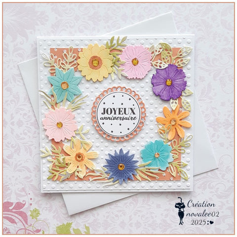 Inlovearts 9pcs Daisy Flowers Cutting Dies