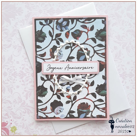 Inlovearts Rose Vine Background Board Cutting Dies