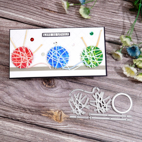 Inloveartshop Yarn Balls Cutting Dies