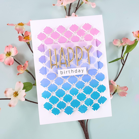 Inloveartshop Diamond Grid Background Board Cutting Dies