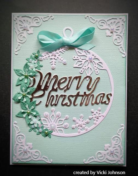 Inloveartshop Greeting Words in Snow Ball Cutting Dies