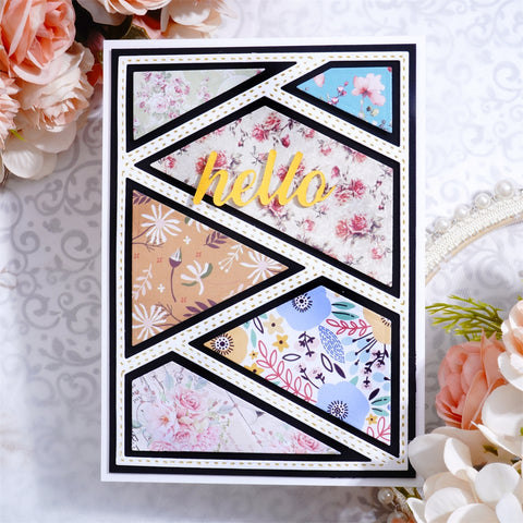 Inlovearts Slash Pattern Background Board Cutting Dies