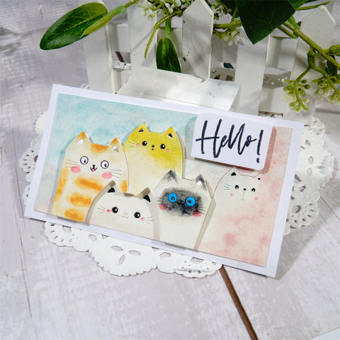 Inlovearts Group of Animals Background Board Cutting Dies