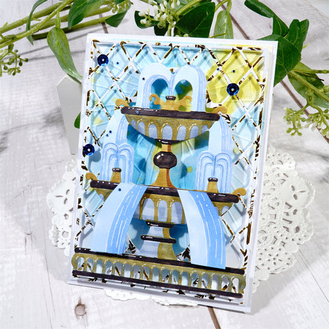 Inlovearts Extravagant Fountain Cutting Dies