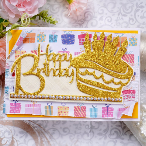 Inloveartshop "Happy Birthday" Cutting Dies