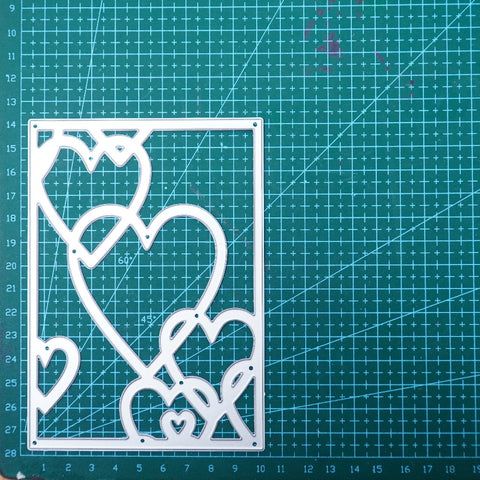 Inlovearts Heart Background Board Cutting Dies