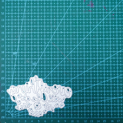 Inlovearts everything will be ok Word Cutting Dies