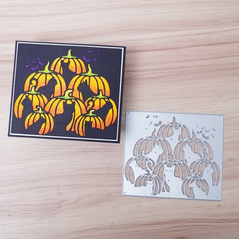 Inlovearts Lantern Cat Background Board Cutting Dies