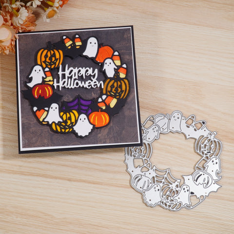 Inlovearts Happy Halloween Ring Cutting Dies