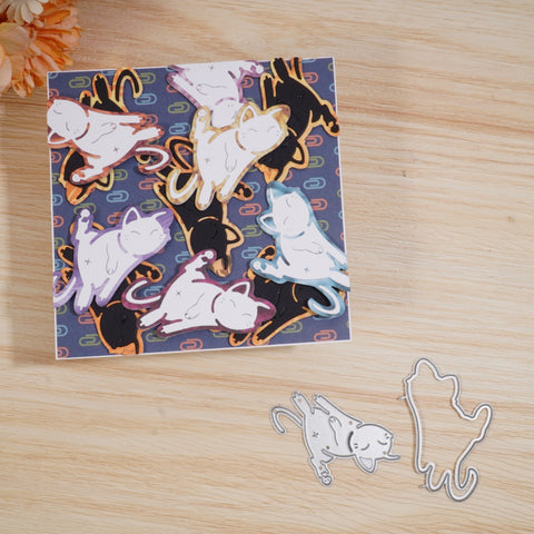 Inlovearts Jumping Cats Cutting Dies