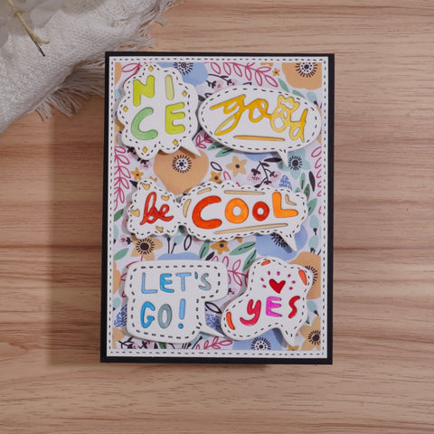 Inlovearts Dialog Text Cutting Dies