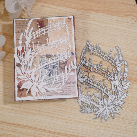 Inlovearts Flowers and Musical Notation Cutting Dies