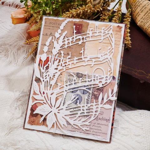 Inlovearts Flowers and Musical Notation Cutting Dies