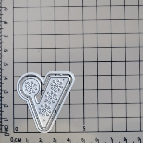 Inloveart 26 Lace Pattern Alphabets Cutting Dies