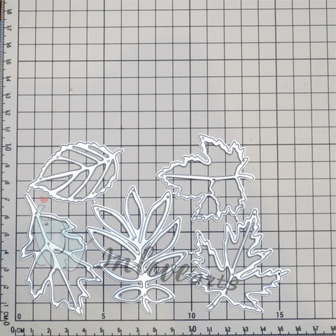 Inloveart 5pcs Leaves Cutting Dies