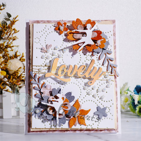 Inloveart Dotted Line Background Board Cutting Dies
