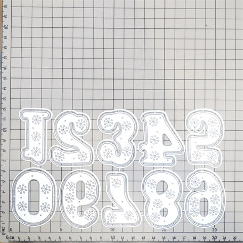 Inloveart Lace Pattern Number Cutting Dies