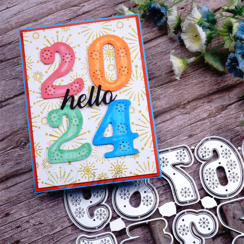 Inloveart Lace Pattern Number Cutting Dies