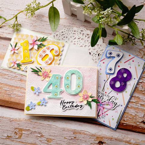 Inloveart Lace Pattern Number Cutting Dies