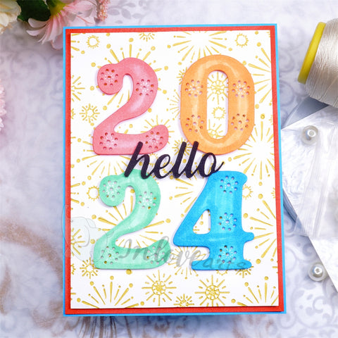 Inloveart Lace Pattern Number Cutting Dies
