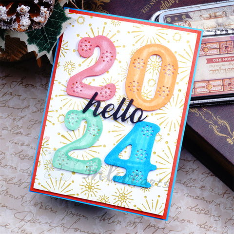 Inloveart Lace Pattern Number Cutting Dies