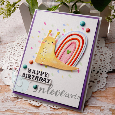 Inloveart Lovely Snail Cutting Dies
