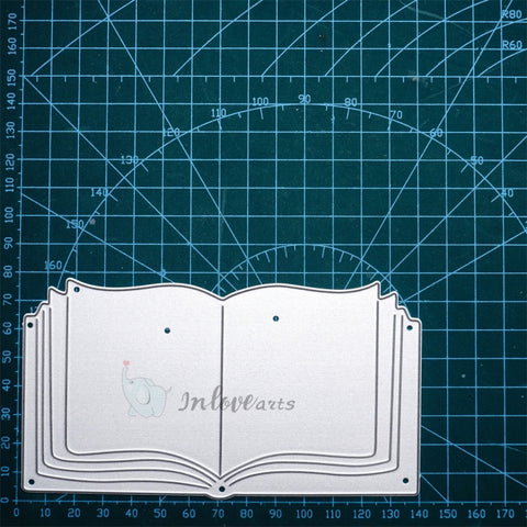 Inloveart Opened Book Cutting Dies
