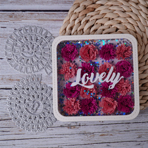 Inlovearts 3D Lace Flower Cutting Dies