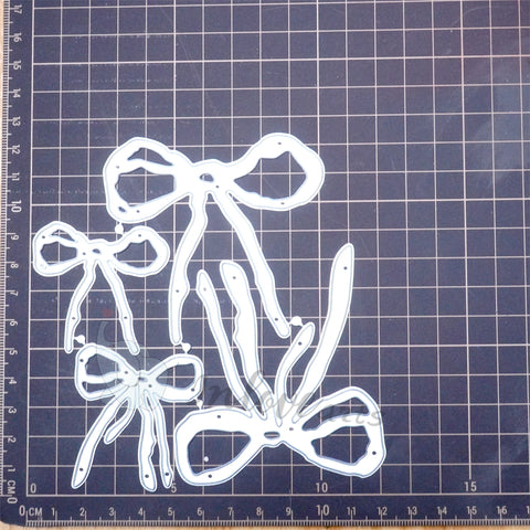 Inlovearts 4pcs Bowknot Decor Cutting Dies