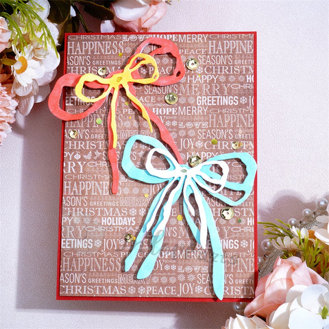 Inlovearts 4pcs Bowknot Decor Cutting Dies