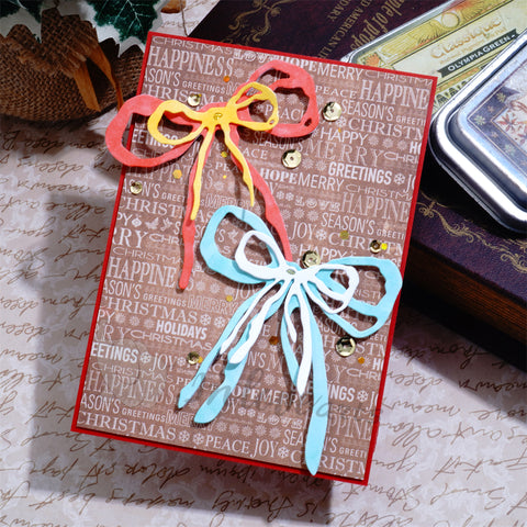 Inlovearts 4pcs Bowknot Decor Cutting Dies