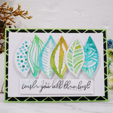 Inlovearts 7pcs Leaves Cutting Dies