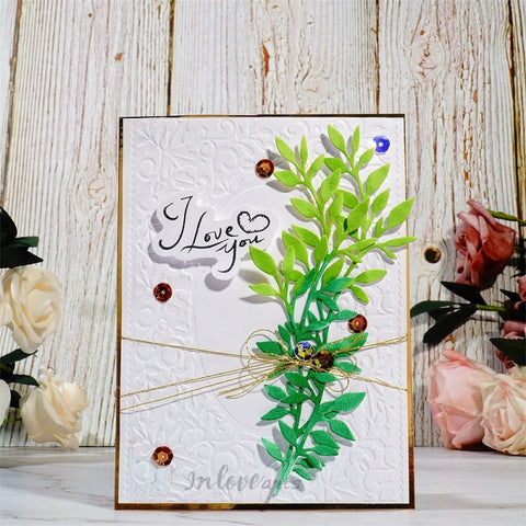 Inlovearts A Branch of Leaves Cutting Dies