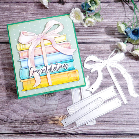 Inlovearts A Bundle of Books Cutting Dies