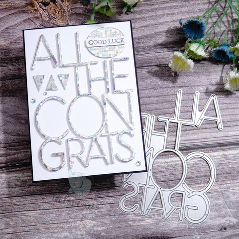 Inlovearts "ALL THE CONGRATS" Cutting Dies