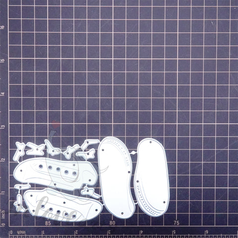 Inlovearts A Pair of Canvas Shoes Cutting Dies
