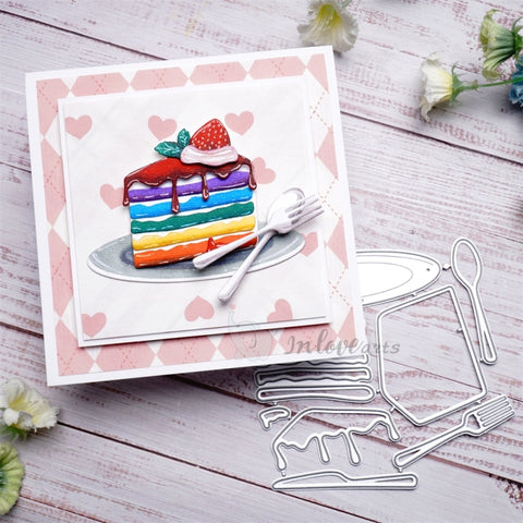 Inlovearts A Plate of Cake Cutting Dies