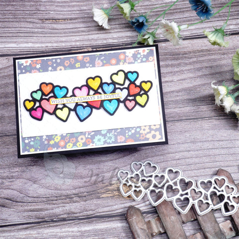 Inlovearts A String of Hearts Cutting Dies