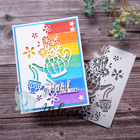 Inlovearts Afternoon Tea Border Cutting Dies